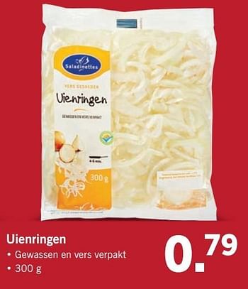 Aanbiedingen Uienringen - Saladinettes - Geldig van 30/04/2017 tot 07/05/2017 bij Lidl