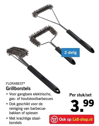 Aanbiedingen Grillborstels - Flora  Best - Geldig van 30/04/2017 tot 07/05/2017 bij Lidl