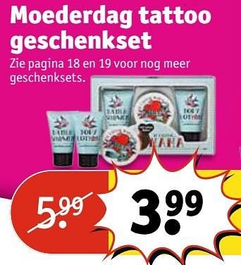 Aanbiedingen Moederdag tattoo geschenkset - Huismerk - Kruidvat - Geldig van 25/04/2017 tot 07/05/2017 bij Kruidvat