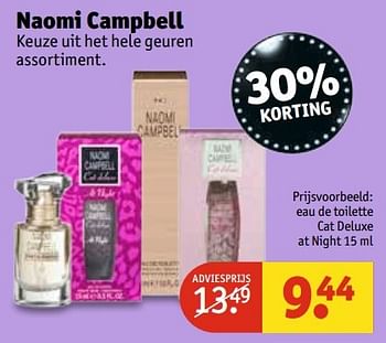 Aanbiedingen Naomi campbell - Naomi Campbell - Geldig van 25/04/2017 tot 07/05/2017 bij Kruidvat