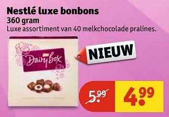 Aanbiedingen Nestlé luxe bonbons - Nestlé - Geldig van 25/04/2017 tot 07/05/2017 bij Kruidvat