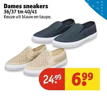 Aanbiedingen Dames sneakers - Huismerk - Kruidvat - Geldig van 25/04/2017 tot 07/05/2017 bij Kruidvat