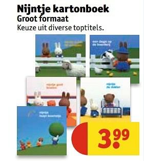 Aanbiedingen Nijntje kartonboek - Nijntje - Geldig van 25/04/2017 tot 07/05/2017 bij Kruidvat