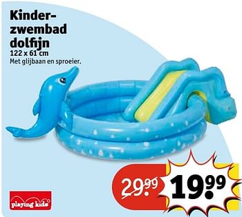 Aanbiedingen Kinderzwembad dolfijn - Playing Kids - Geldig van 25/04/2017 tot 07/05/2017 bij Kruidvat