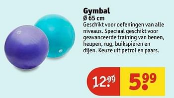 Aanbiedingen Gymbal - Huismerk - Kruidvat - Geldig van 25/04/2017 tot 07/05/2017 bij Kruidvat