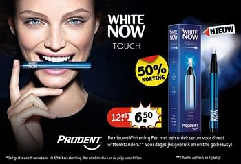 Aanbiedingen De nieuwe whitening pen met een uniek serum voor direct wittere tanden - Prodent - Geldig van 25/04/2017 tot 07/05/2017 bij Kruidvat