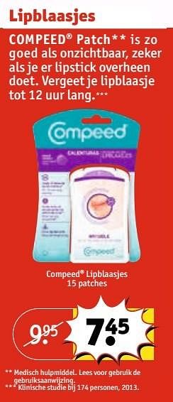 Aanbiedingen Compeed patch - Compeed - Geldig van 25/04/2017 tot 07/05/2017 bij Kruidvat