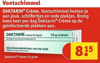 Aanbiedingen Daktarin crème - Daktarin - Geldig van 25/04/2017 tot 07/05/2017 bij Kruidvat
