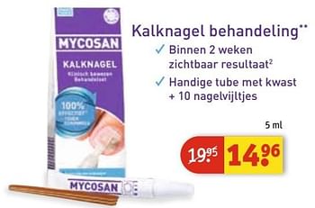 Aanbiedingen Kalknagel behandeling - Mycosan - Geldig van 25/04/2017 tot 07/05/2017 bij Kruidvat