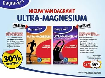 Aanbiedingen Ultra magnesium nacht en fit opstaan - Dagravit - Geldig van 25/04/2017 tot 07/05/2017 bij Kruidvat