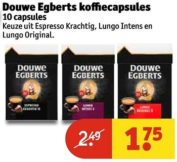 Aanbiedingen Douwe egberts koffiecapsules - Douwe Egberts - Geldig van 25/04/2017 tot 07/05/2017 bij Kruidvat
