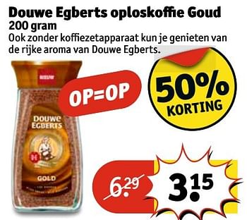 Aanbiedingen Douwe egberts oploskoffie goud - Douwe Egberts - Geldig van 25/04/2017 tot 07/05/2017 bij Kruidvat