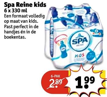 Aanbiedingen Spa reine kids - Spa - Geldig van 25/04/2017 tot 07/05/2017 bij Kruidvat