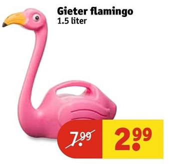 Aanbiedingen Gieter flamingo - Huismerk - Kruidvat - Geldig van 25/04/2017 tot 07/05/2017 bij Kruidvat