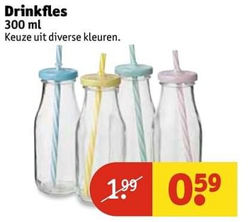 Aanbiedingen Drinkfles - Huismerk - Kruidvat - Geldig van 25/04/2017 tot 07/05/2017 bij Kruidvat