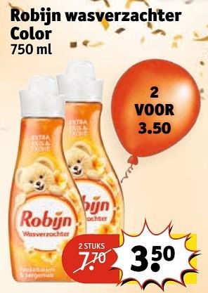 Aanbiedingen Robijn wasverzachter color - Robijn - Geldig van 25/04/2017 tot 07/05/2017 bij Kruidvat