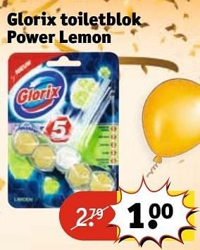 Aanbiedingen Glorix toiletblok power lemon - Glorix - Geldig van 25/04/2017 tot 07/05/2017 bij Kruidvat