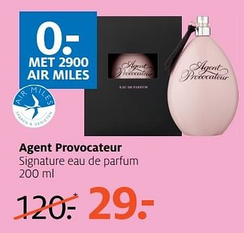 Aanbiedingen Agent provocateur signature eau de parfum - Agent Provocateur - Geldig van 01/05/2017 tot 07/05/2017 bij Etos