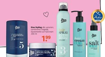 Aanbiedingen Curl haircream - Huismerk - Etos - Geldig van 01/05/2017 tot 07/05/2017 bij Etos
