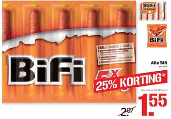 Aanbiedingen Alle bifi - Bifi - Geldig van 01/05/2017 tot 07/05/2017 bij Coop