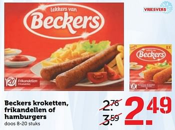 Aanbiedingen Beckers kroketten, frikandellen of hamburgers - Beckers - Geldig van 01/05/2017 tot 07/05/2017 bij Coop