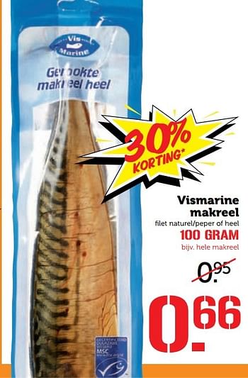 Aanbiedingen Vismarine makreel - Vismarine - Geldig van 01/05/2017 tot 07/05/2017 bij Coop