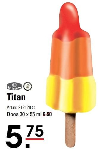 Aanbiedingen Titan - sanissimo - Geldig van 20/04/2017 tot 08/05/2017 bij Sligro