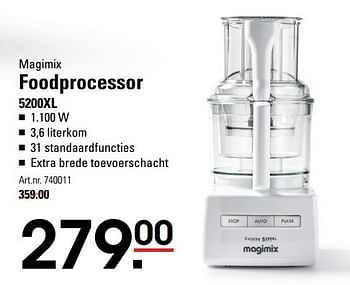 Aanbiedingen Foodprocessor 5200xl - Magimix - Geldig van 20/04/2017 tot 08/05/2017 bij Sligro