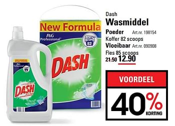 Aanbiedingen Dash wasmiddel poeder - Dash - Geldig van 20/04/2017 tot 08/05/2017 bij Sligro