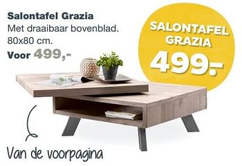 Aanbiedingen Salontafel grazia - Huismerk - INhouse - Geldig van 02/04/2017 tot 14/05/2017 bij INhouse