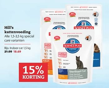 Aanbiedingen Hill`s kattenvoeding special care varianten - Scienceplan - Geldig van 01/05/2017 tot 14/05/2017 bij Boerenbond