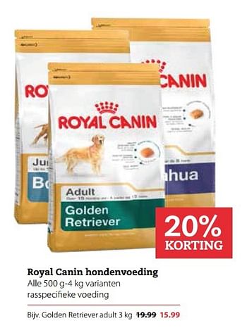 Aanbiedingen Royal canin hondenvoeding - Royal Canin - Geldig van 01/05/2017 tot 14/05/2017 bij Boerenbond