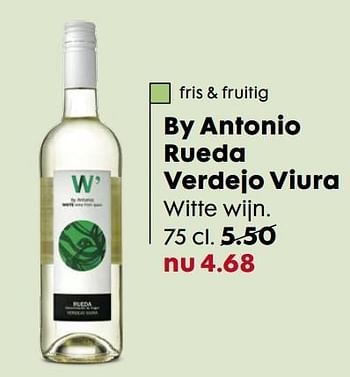 Aanbiedingen By antonio rueda verdejo viura - Witte wijnen - Geldig van 01/05/2017 tot 21/05/2017 bij Hema
