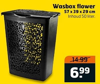 Aanbiedingen Wasbox flower - Huismerk - Trekpleister - Geldig van 02/05/2017 tot 14/05/2017 bij Trekpleister