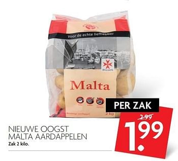 Aanbiedingen Nieuwe oogst malta aardappelen - Malta - Geldig van 30/04/2017 tot 06/05/2017 bij Deka Markt