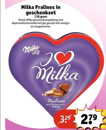 Aanbiedingen Milka pralines in geschenkset - Milka - Geldig van 02/05/2017 tot 07/05/2017 bij Kruidvat