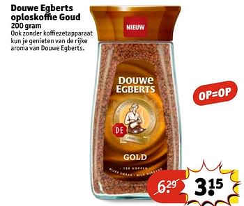 Aanbiedingen Douwe egberts oploskoffie goud - Douwe Egberts - Geldig van 02/05/2017 tot 07/05/2017 bij Kruidvat