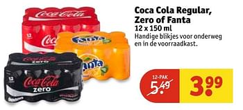 Aanbiedingen Coca cola regular, zero of fanta - The Coca Cola Company - Geldig van 02/05/2017 tot 07/05/2017 bij Kruidvat