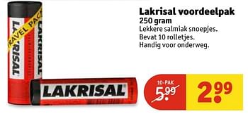 Aanbiedingen Lakrisal voordeelpak - Lakrisal - Geldig van 02/05/2017 tot 07/05/2017 bij Kruidvat
