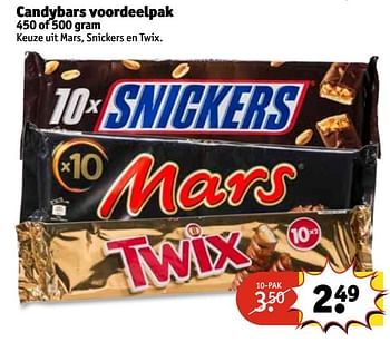 Aanbiedingen Candybars voordeelpak - Mars - Geldig van 02/05/2017 tot 07/05/2017 bij Kruidvat