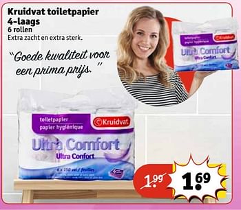 Aanbiedingen Kruidvat toiletpapier - Huismerk - Kruidvat - Geldig van 02/05/2017 tot 07/05/2017 bij Kruidvat