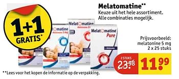 Aanbiedingen Melatomatine - Melatomatine - Geldig van 02/05/2017 tot 07/05/2017 bij Kruidvat