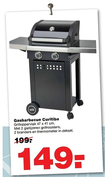 Aanbiedingen Gasbarbecue curitiba - Huismerk - Praxis - Geldig van 01/05/2017 tot 07/05/2017 bij Praxis