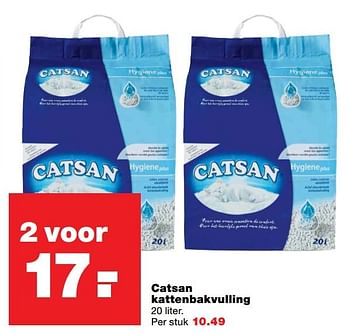 Aanbiedingen Catsan kattenbakvulling - Catsan - Geldig van 01/05/2017 tot 07/05/2017 bij Praxis
