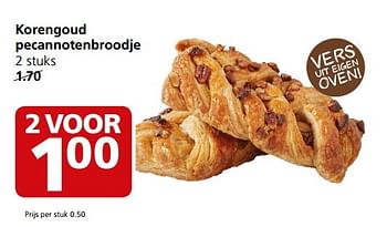 Aanbiedingen Korengoud pecannotenbroodje - Korengoud - Geldig van 01/05/2017 tot 07/05/2017 bij Jan Linders