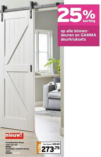 Aanbiedingen Binnendeuren en gamma deurkruksets - Huismerk - Gamma - Geldig van 01/05/2017 tot 07/05/2017 bij Gamma