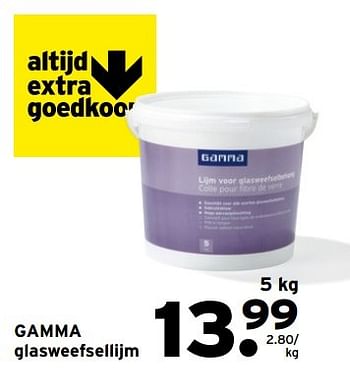 Aanbiedingen Gamma glasweefsellijm - Huismerk - Gamma - Geldig van 01/05/2017 tot 07/05/2017 bij Gamma