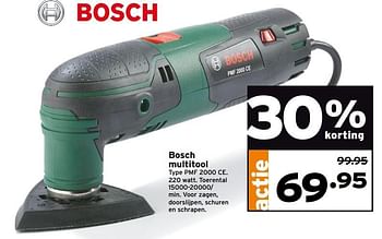 Aanbiedingen Bosch multitool pmf 2000 ce - Bosch - Geldig van 01/05/2017 tot 07/05/2017 bij Gamma