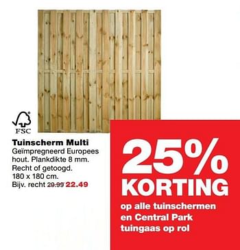 Aanbiedingen Tuinscherm multi geïmpregneerd europees hout - Huismerk - Praxis - Geldig van 01/05/2017 tot 07/05/2017 bij Praxis