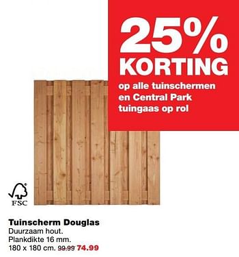 Aanbiedingen Tuinscherm douglas duurzaam hout - Huismerk - Praxis - Geldig van 01/05/2017 tot 07/05/2017 bij Praxis